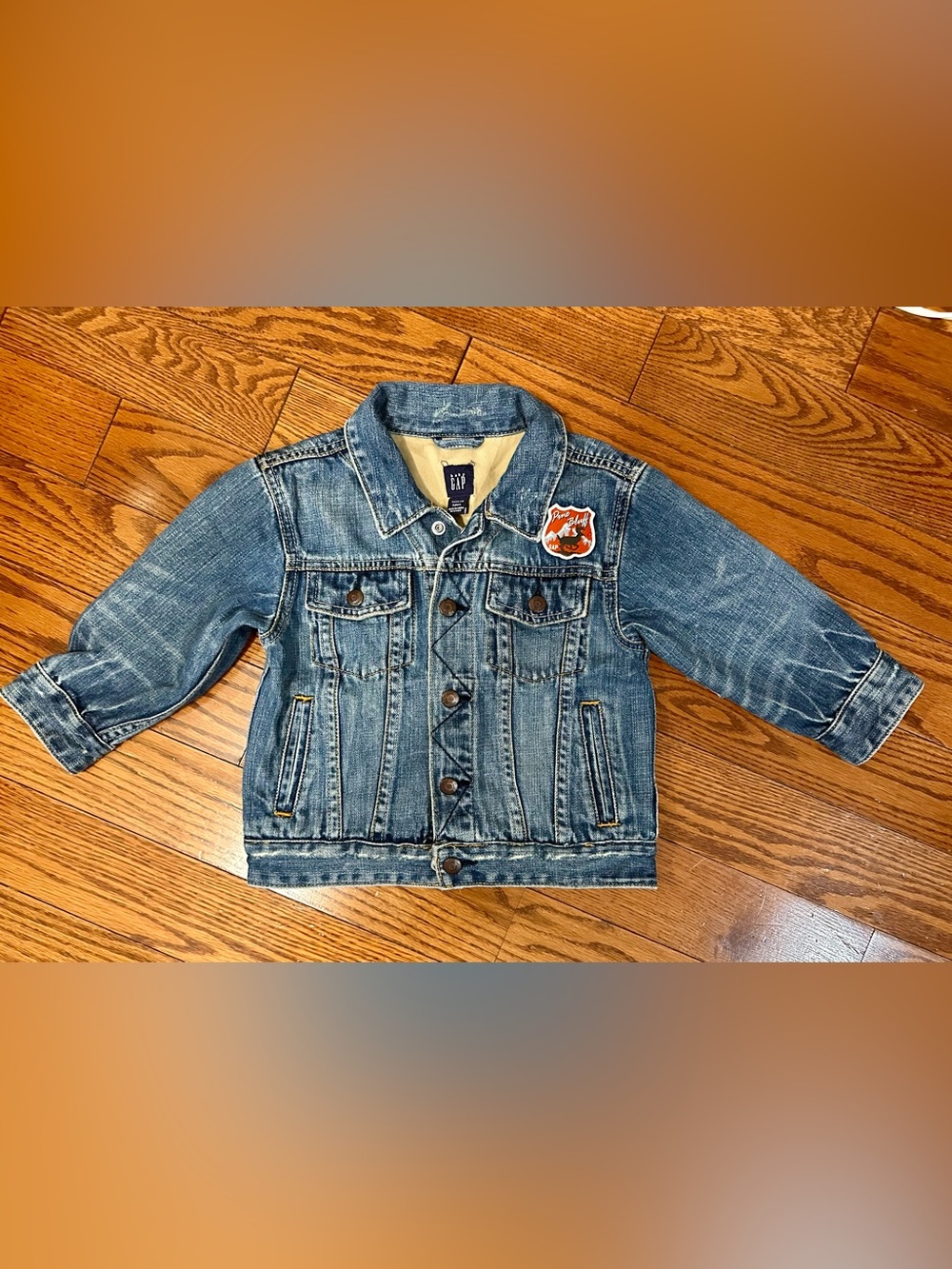 GAP Kids Blue Denim Jacket with Patch